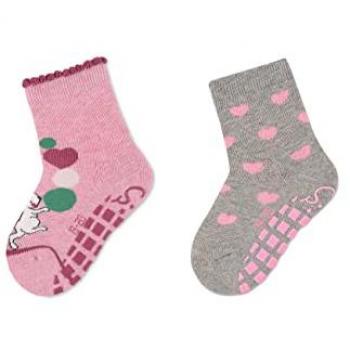 Calzini ABS Sterntaler Topolino & Cuori Rosa Melange – Doppia confezione