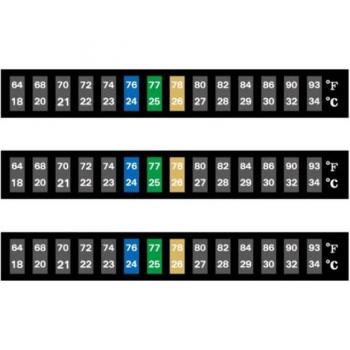 Termómetro para tanque de peces, 5 uds, pegatina de temperatura digital