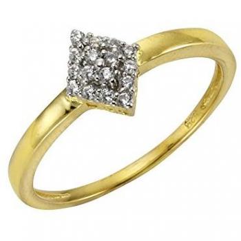 Fascination by Ellen K. Fingerring 375 Gelbgold mit Zirkonia