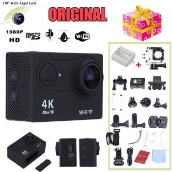 Sport Aktion Kamera Ultra HD 4K Wide Angel Objektiv 30m Wasserdicht