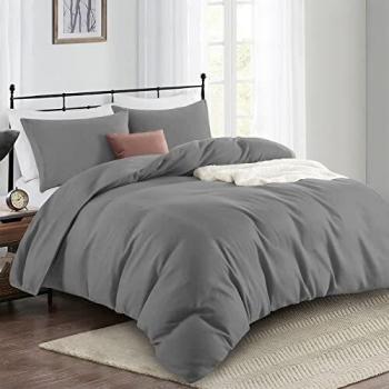 Plain Microfibre Single Duvet Cover Set