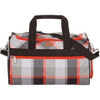 4YOU Sporttasche M Squares 23 Liter Mehrfarbig (Grau/Orange)