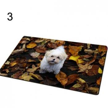 Modern Dog Print Kitchen Mat