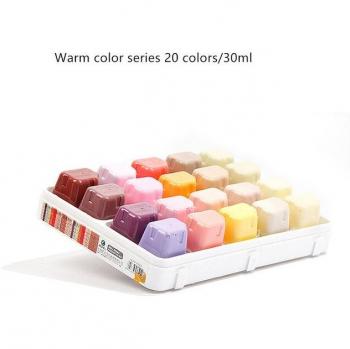 Gouache Profesional 20 Colores 30ml para Suministros de Arte