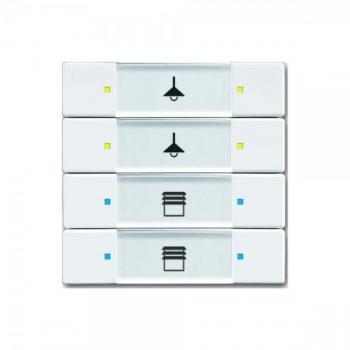 Busch‑Jaeger 6127/02‑84: Interruttore accessori con 4/8 moduli e pieghevole operativo