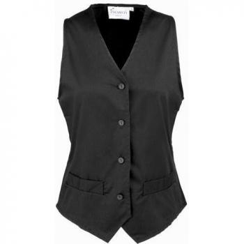 Premier Damen Service Weste Schwarz M