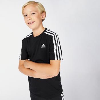 Camiseta Adidas Essentials Cotton 3 Bandas Infantil