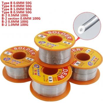 1.0mm Flux-Cored Rosin Core Solder Wire Roll 50g