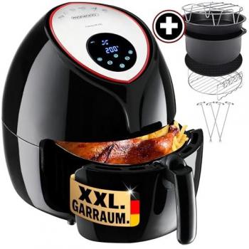 Freidora de Aire Versátil 9 en 1 Negra 1850W + 9 Accesorios