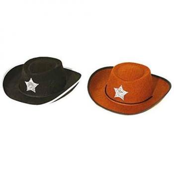 Mini Cowboy-Mütze für Kinder (schwarz)