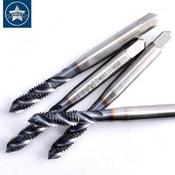 Robinet cannelé TICN, filetage métrique M2 M2.5 M3 M4 M5 M6 M8 M10 M12, pas de 0.4 à 1.75