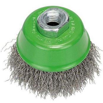 Brosse boisseau inoxydable 75 mm M14 12 5000 tr/min
