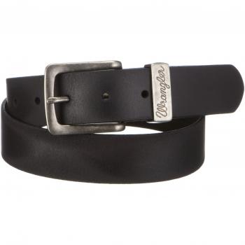 Straight‑Cut Metal Loop Belt – Black, 90 cm