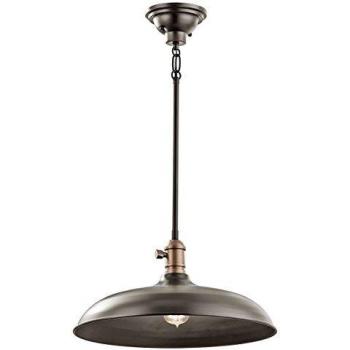 Elstead Cobson Pendelleuchte E27 20cm Bronze