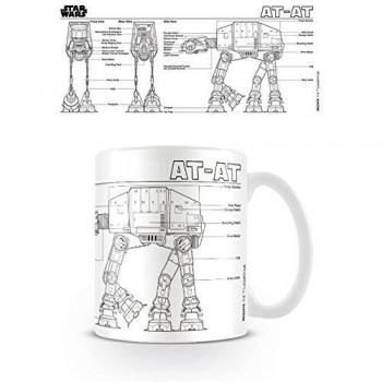 Multicolor AT‑AT Sketch Tasse – Star Wars Fanartikel