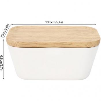 White Ceramic Butter Tray