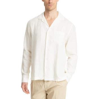 Lardini White Casual Short Sleeve Shirt Male XL with Pocket