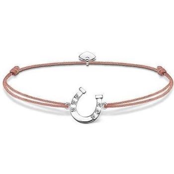 Thomas Sabo Armband “Little Secret” – Hufeisen‑Motiv, Nylon-Glied und 925‑Silber (LS114‑173‑19)