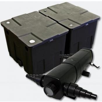 Set di Chiarificatore UVC 36W e Biofiltro Sunsun per Laghetto 60000L