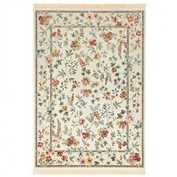 Nouristan Orientteppich Cremefarben 195 x 300 cm mit Fransen