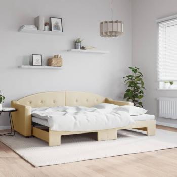Cama-Soja Nido en Tela Crema 80x200 – Maison Exclusive