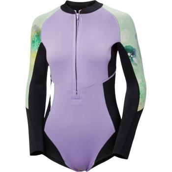 Helly Hansen Vestimenta Aquática Longa Manga Verde-Púrpura Mulher XS