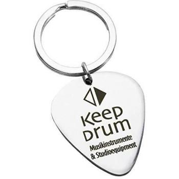 Keepdrum Plektrum‑Keychain aus Edelstahl