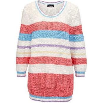 Pull en V multicolore
