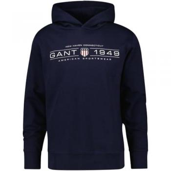 Felpa con Cappuccio Gant Graphic 2001 Blu Sera L