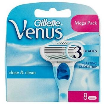 Gillette Venus Women's Razor Blade Refills, 8-Pack, Lubrastrip Infused with Botanicals