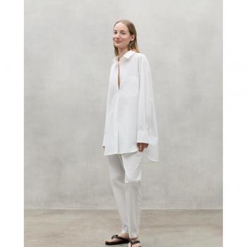 Abbigliamento Ecoalf camicia a maniche lunghe, colore bianco, S