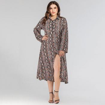 TUHAO 4XL 3XL Women's Vintage Office Dress