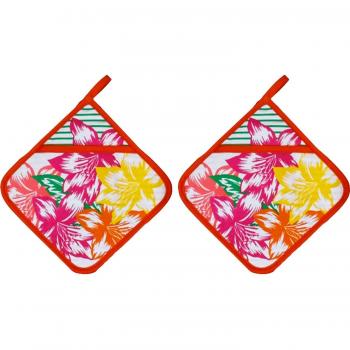 Mehrfarbige Topflappen (2 Pack) – 20 × 20 cm