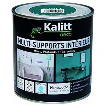 Peinture multi support mat pétrole 0.5 litre