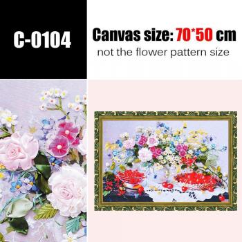 Cross-Stitch 3D Rose Embroidery Kit