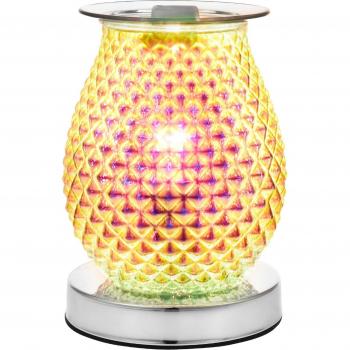 Veilleuse en cristal 3D, brûleur d'huiles essentielles pour la maison