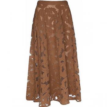 Max Mara Studio Midirock Zitto Braun Größe M