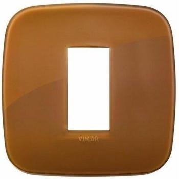 Placca Vimar 1M Reflex Caramello in Scatola Rotonda
