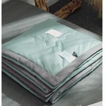Washable Silver Green Bed Cover 192x225cm