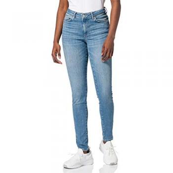 Jeans de cintura estándar Pieces Delly Azul