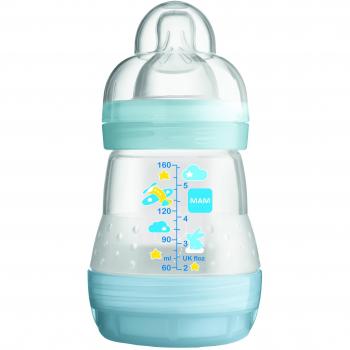 Babyflasche MAM Anti-Colic 160 ml 0-6 Monate Klarblau