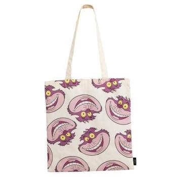Cerdá Unisex Tasche Disney Alice in Wonderland Cheshire Shopping Bag – Beige/Rosa/Pink