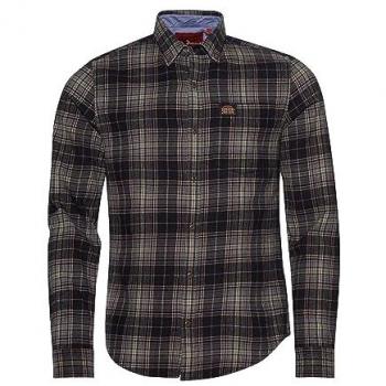 Lange Mouw Houthakker Katoenshirt (Biologisch) – Superdry
