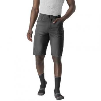 Short Castelli Unlimited sans coussinet gris foncé noir – Version M