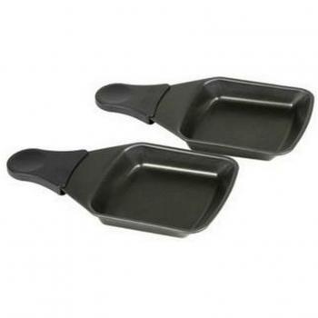 Accessoire de raclette Tefal : coupe carré (noir/blanc) ×2