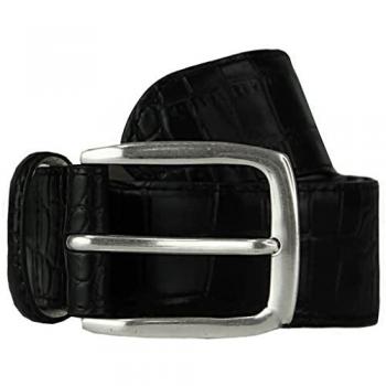 Hackett London Men's 36″ Black Leather Belt (archived)
