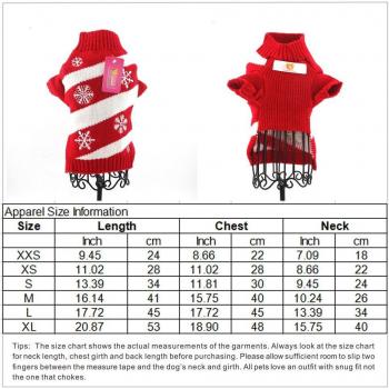 Pull rouge flocon de neige multi-espèces