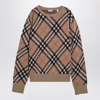 Pull en laine Burberry pour homme, couleur beige, taille XL