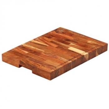 Tabla de cortar de acacia maciza 42x30x4 cm