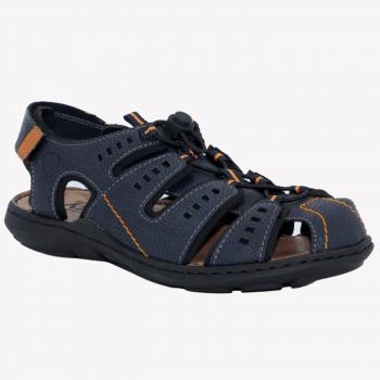 Sandalia Hombre Rieker 42 Azul Plano
